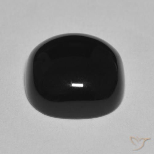 9,17 ctw natürlicher Schwarz Onyx, Kissen, Lichtundurchlässig