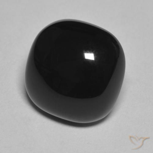 9,17 ctw natürlicher Schwarz Onyx, Kissen, Lichtundurchlässig