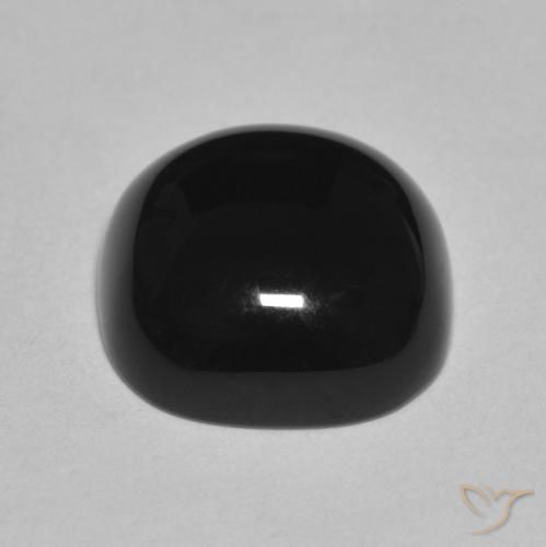 9,17 ctw natürlicher Schwarz Onyx, Kissen, Lichtundurchlässig
