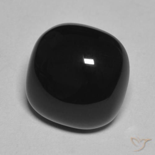 9,17 ctw natürlicher Schwarz Onyx, Kissen, Lichtundurchlässig