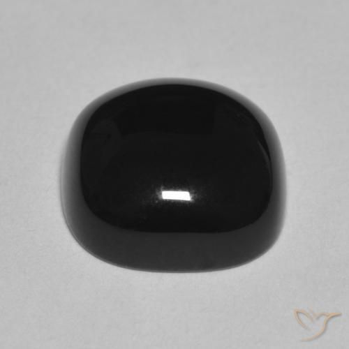 9,17 ctw natürlicher Schwarz Onyx, Kissen, Lichtundurchlässig