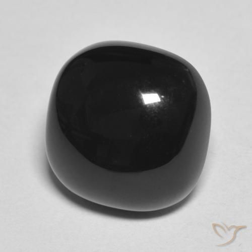 9,17 ctw natürlicher Schwarz Onyx, Kissen, Lichtundurchlässig