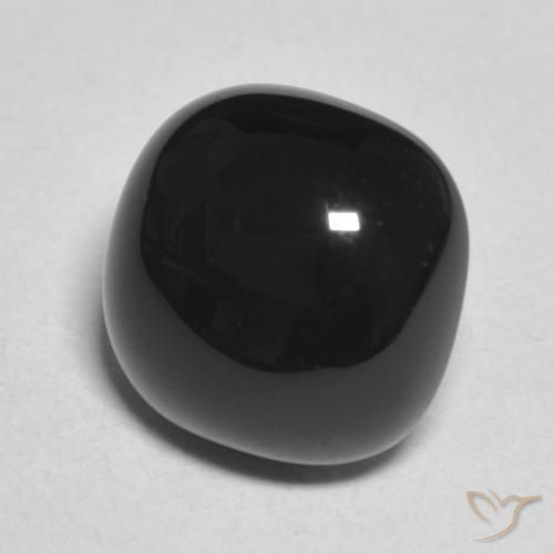 9,17 ctw natürlicher Schwarz Onyx, Kissen, Lichtundurchlässig