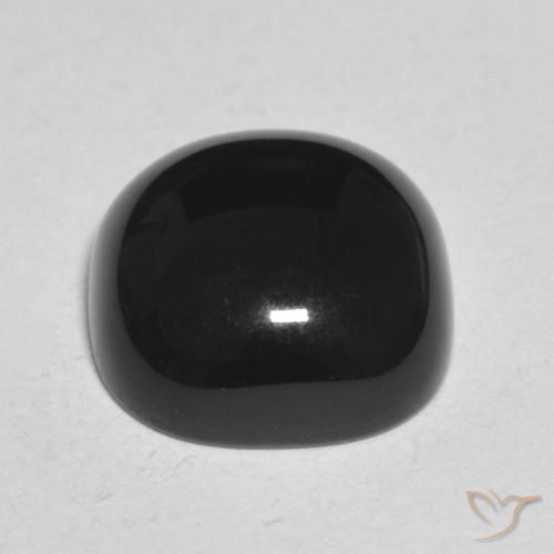 9,17 ctw natürlicher Schwarz Onyx, Kissen, Lichtundurchlässig