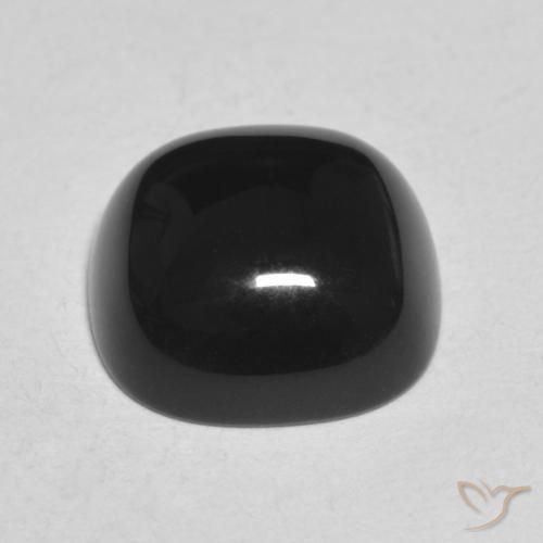 9,17 ctw natürlicher Schwarz Onyx, Kissen, Lichtundurchlässig