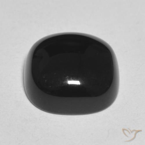 9,17 ctw natürlicher Schwarz Onyx, Kissen, Lichtundurchlässig