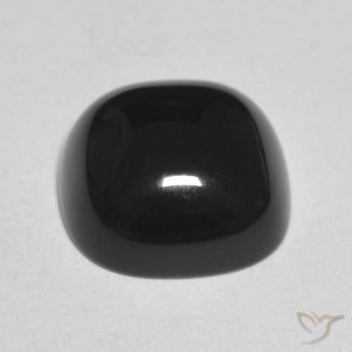 9,17 ctw natürlicher Schwarz Onyx, Kissen, Lichtundurchlässig