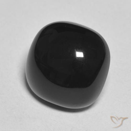 9,17 ctw natürlicher Schwarz Onyx, Kissen, Lichtundurchlässig