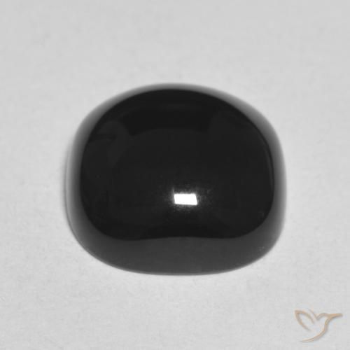 9,17 ctw natürlicher Schwarz Onyx, Kissen, Lichtundurchlässig