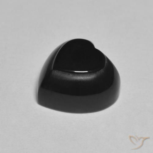 9,17 ctw natürlicher Schwarz Onyx, Herz, Lichtundurchlässig