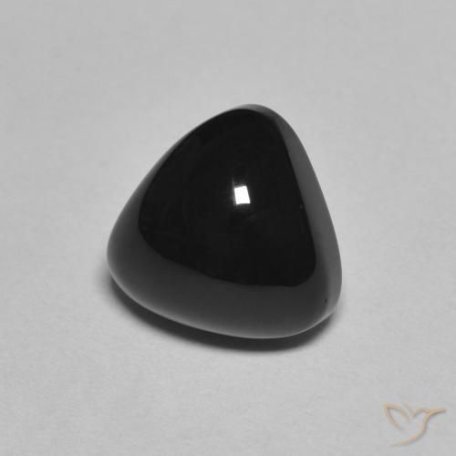9,17 ctw natürlicher Schwarz Onyx, Trillion, Lichtundurchlässig