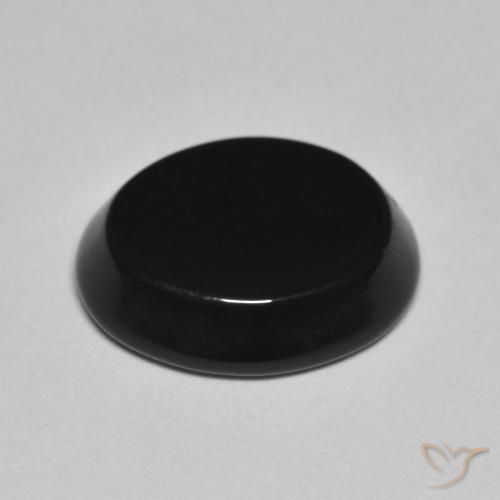 9,17 ctw natürlicher Schwarz Onyx, Oval, Lichtundurchlässig