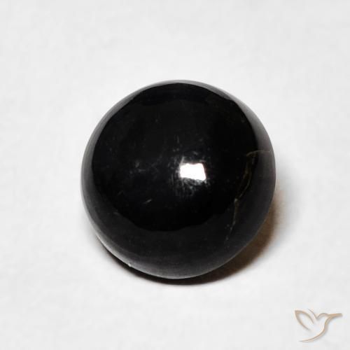 9,17 ctw natürlicher Schwarz Onyx, Runden, Lichtundurchlässig