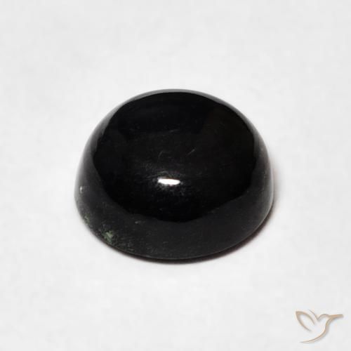 9,17 ctw natürlicher Schwarz Onyx, Runden, Lichtundurchlässig