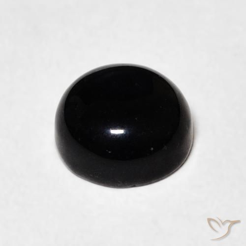 9,17 ctw natürlicher Schwarz Onyx, Runden, Lichtundurchlässig