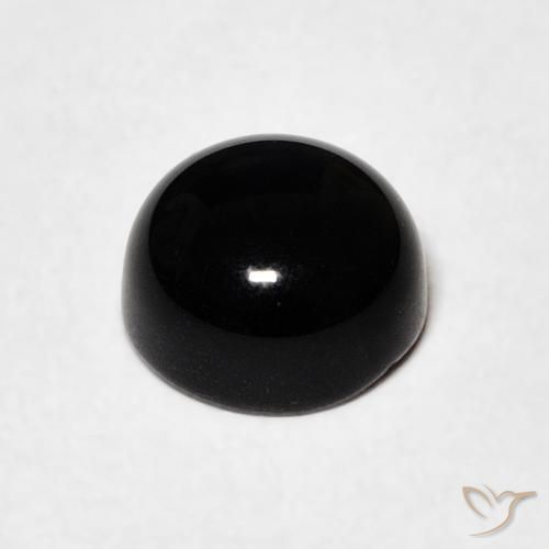 9,17 ctw natürlicher Schwarz Onyx, Runden, Lichtundurchlässig