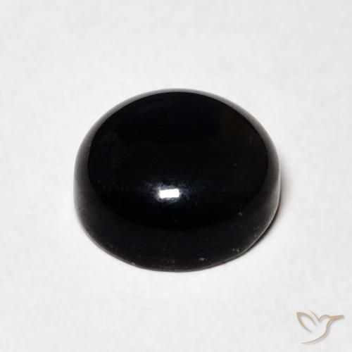 9,17 ctw natürlicher Schwarz Onyx, Runden, Lichtundurchlässig
