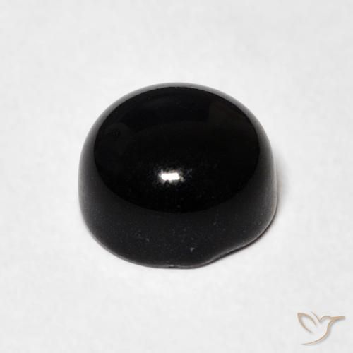 9,17 ctw natürlicher Schwarz Onyx, Runden, Lichtundurchlässig