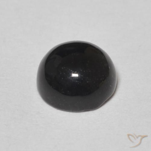 9,17 ctw natürlicher Schwarz Onyx, Runden, Lichtundurchlässig
