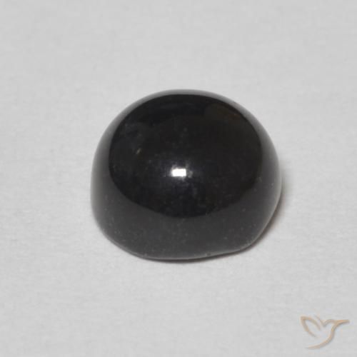 9,17 ctw natürlicher Schwarz Onyx, Runden, Lichtundurchlässig