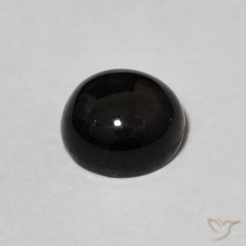 9,17 ctw natürlicher Schwarz Onyx, Runden, Lichtundurchlässig
