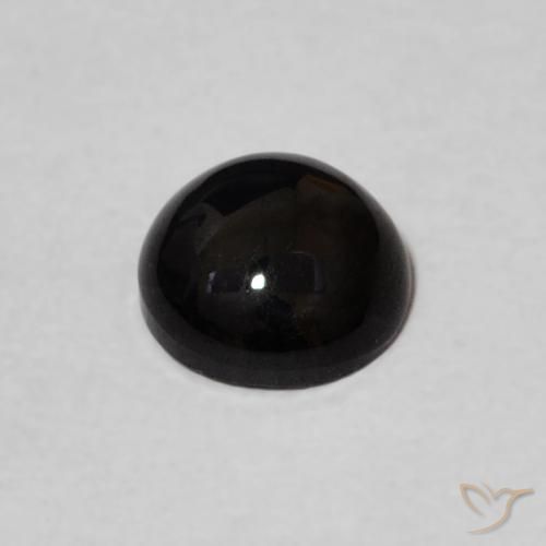 9,17 ctw natürlicher Schwarz Onyx, Runden, Lichtundurchlässig