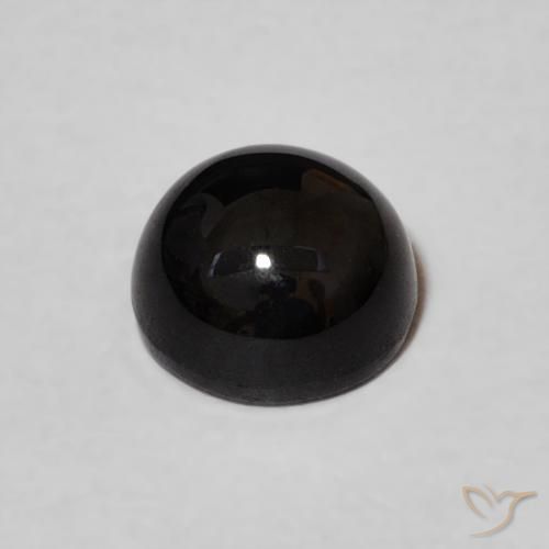 9,17 ctw natürlicher Schwarz Onyx, Runden, Lichtundurchlässig