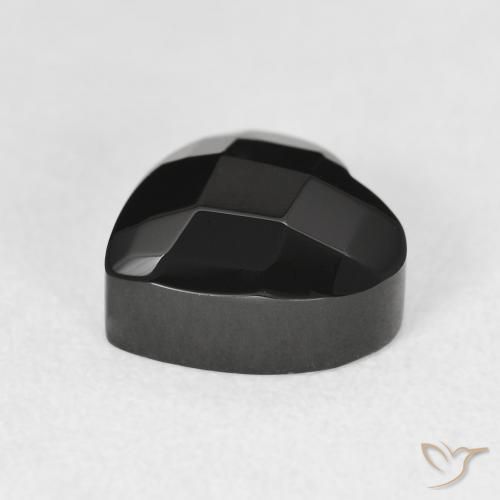 9,17 ctw natürlicher Schwarz Onyx, Herz, Lichtundurchlässig