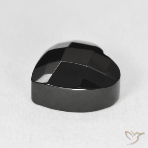 9,17 ctw natürlicher Schwarz Onyx, Herz, Lichtundurchlässig