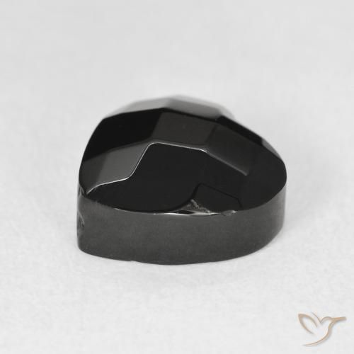 9,17 ctw natürlicher Schwarz Onyx, Herz, Lichtundurchlässig