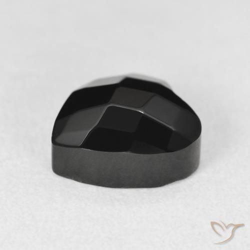 9,17 ctw natürlicher Schwarz Onyx, Herz, Lichtundurchlässig