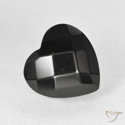 9,17 ctw natürlicher Schwarz Onyx, Herz, Lichtundurchlässig