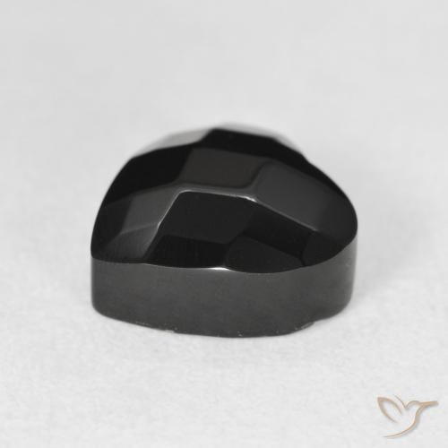 9,17 ctw natürlicher Schwarz Onyx, Herz, Lichtundurchlässig