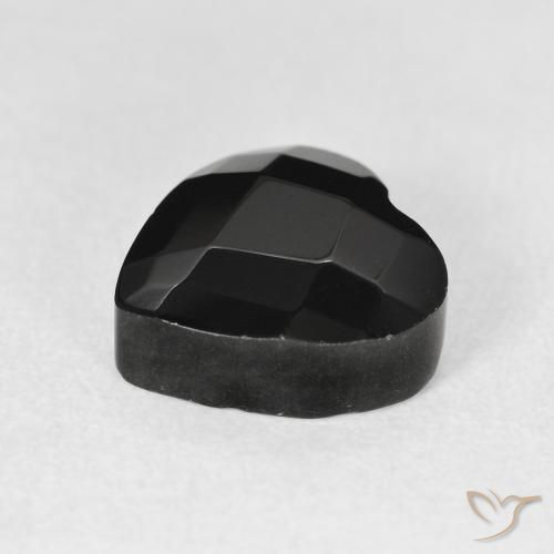 9,17 ctw natürlicher Schwarz Onyx, Herz, Lichtundurchlässig
