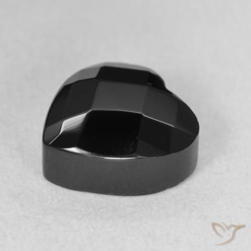 9,17 ctw natürlicher Schwarz Onyx, Herz, Lichtundurchlässig