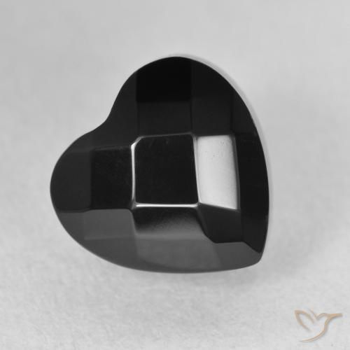 9,17 ctw natürlicher Schwarz Onyx, Herz, Lichtundurchlässig