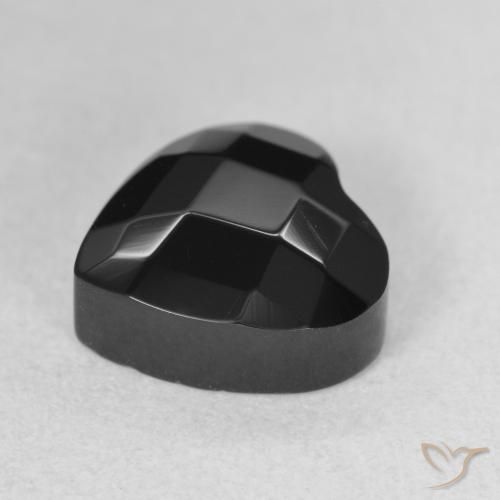 9,17 ctw natürlicher Schwarz Onyx, Herz, Lichtundurchlässig
