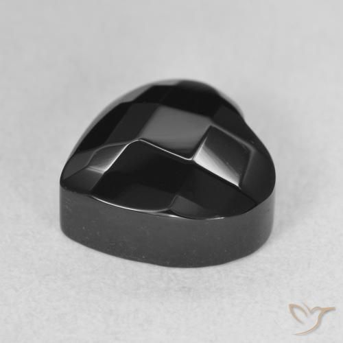 9,17 ctw natürlicher Schwarz Onyx, Herz, Lichtundurchlässig