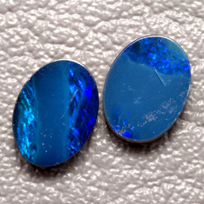  ct natürliche mehrfarbiger Opal-Dublette-Edelsteine, Oval Schliff, Lichtundurchlässig