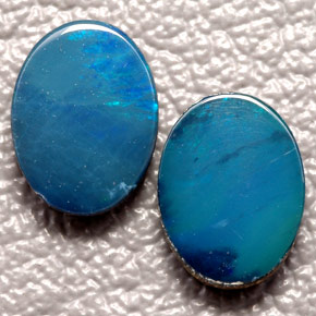  ct natürliche mehrfarbiger Opal-Dublette-Edelsteine, Oval Schliff, Lichtundurchlässig