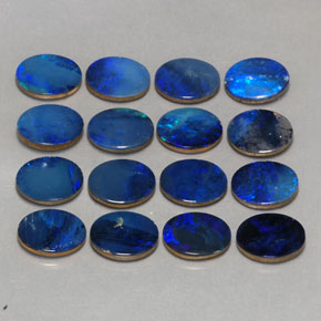  ct natürliche mehrfarbiger Opal-Dublette-Edelsteine, Oval Schliff, Lichtundurchlässig