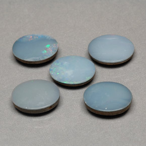  ct natürliche mehrfarbiger Opal-Dublette-Edelsteine, Oval Schliff, Lichtundurchlässig