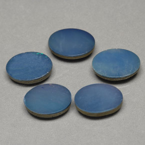  ct natürliche mehrfarbiger Opal-Dublette-Edelsteine, Oval Schliff, Lichtundurchlässig