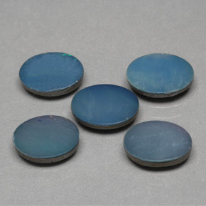  ct natürliche mehrfarbiger Opal-Dublette-Edelsteine, Oval Schliff, Lichtundurchlässig