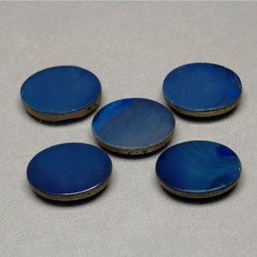 ct natürliche mehrfarbiger Opal-Dublette-Edelsteine, Oval Schliff, Lichtundurchlässig