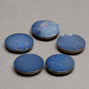  ct natürliche mehrfarbiger Opal-Dublette-Edelsteine, Oval Schliff, Lichtundurchlässig