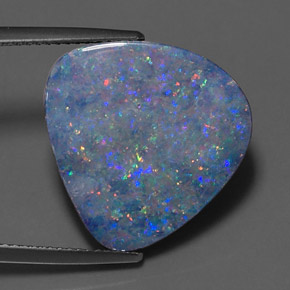10,33 ctw natürlicher mehrfarbiger Opal-Dublette, Fantasieschliff, Lichtundurchlässig