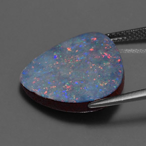 10,33 ctw natürlicher mehrfarbiger Opal-Dublette, Fantasieschliff, Lichtundurchlässig
