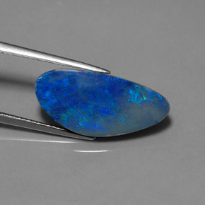 8,35 ctw natürlicher mehrfarbiger Opal-Dublette, Fantasieschliff, Lichtundurchlässig