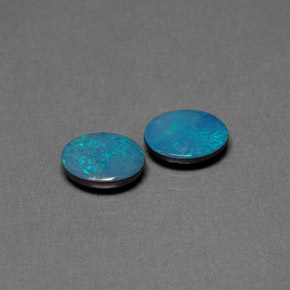  ct natürliche mehrfarbiger Opal-Dublette-Edelsteine, Oval Schliff, Lichtundurchlässig